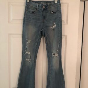 American Eagle High Rise Flare Jeans